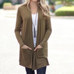 🎉HOST PICK🎉 3/4 sleeve Boutique Mocha Cardigan